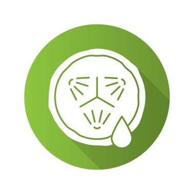 Salatalık suyu ile dilim. simge