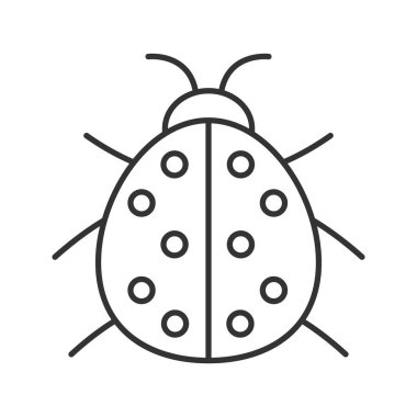 Uğur böceği doğrusal simgesi