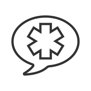 Tıp doğrusal ikonu hakkında konuşmak