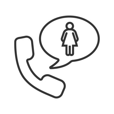 Telefon kadın ikonu hakkında konuşmak