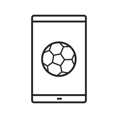 Smartphone futbol oyun simgesine