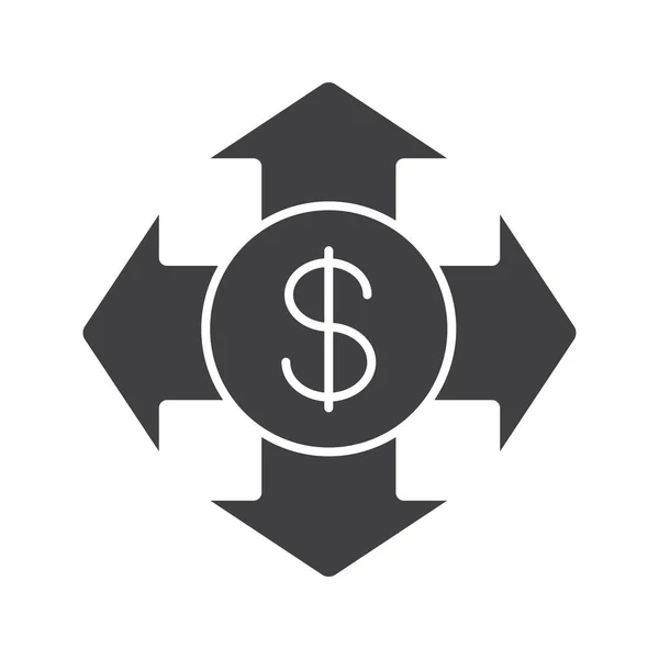 Ikone der Geldausgaben — Stockvektor