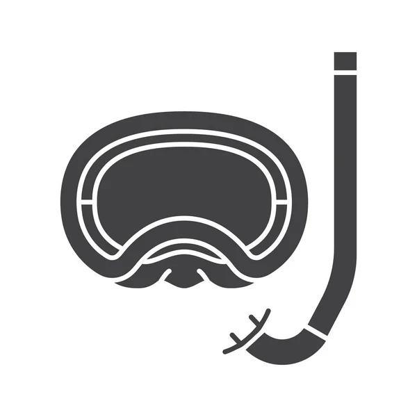 Aqualung glyph pictogram — Stockvector