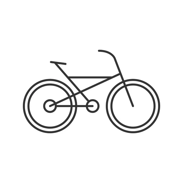 Ícone linear de bicicleta — Vetor de Stock