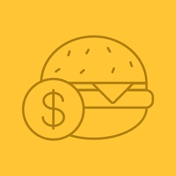 Buy hamburger linear icon — Stock Vector