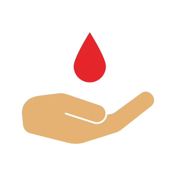 Vér adományozása szín ikon — Stock Vector