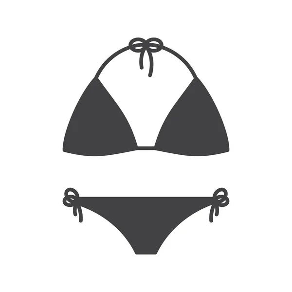 Swimsuit glyph icon — Stock Vector
