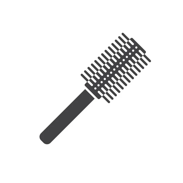 Cepillo de pelo icono glifo — Vector de stock