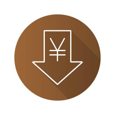 Yen oranı düşen simgesi