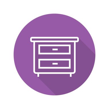 Komodinin düz doğrusal simgesi