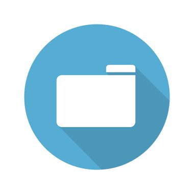 Klasör düz tasarım simgesi