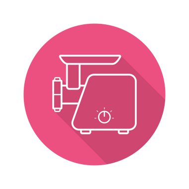 Et kıyma makinesi düz simgesi