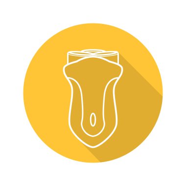 Elektrikli tıraş makinesi düz simgesi