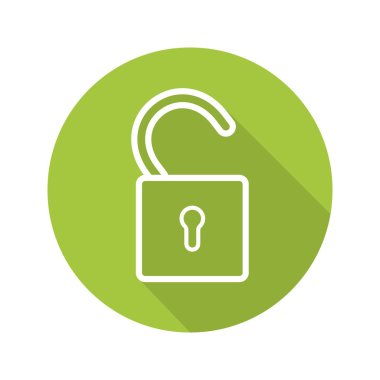 düz kilit simgesini açın.