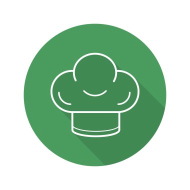 Şef'in şapka düz simgesi