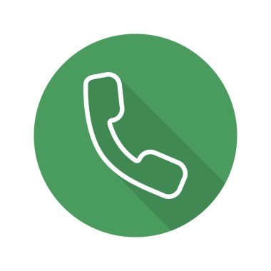 Cep telefonu düz doğrusal simgesi