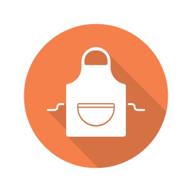 Önlük düz tasarım simgesi