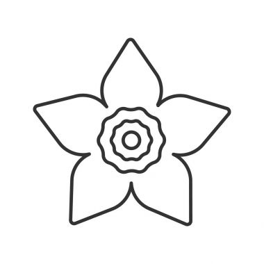 Nergis baş doğrusal simgesi