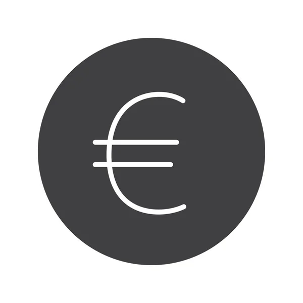 Euro işareti simgesi — Stok Vektör