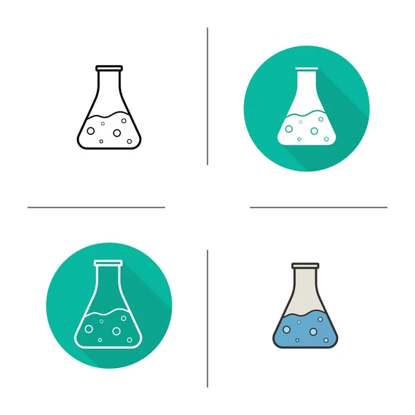 Iconos de reacción química — Archivo Imágenes Vectoriales