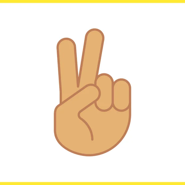 Peace hand gesture icon — Stock Vector