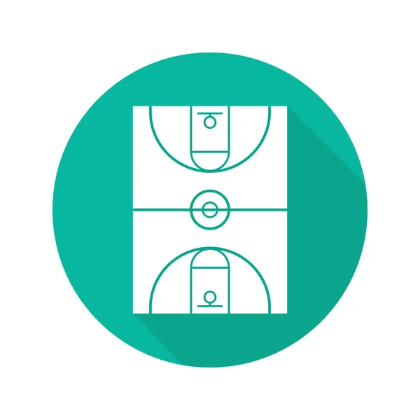 Basketbal soudu ikona — Stockový vektor