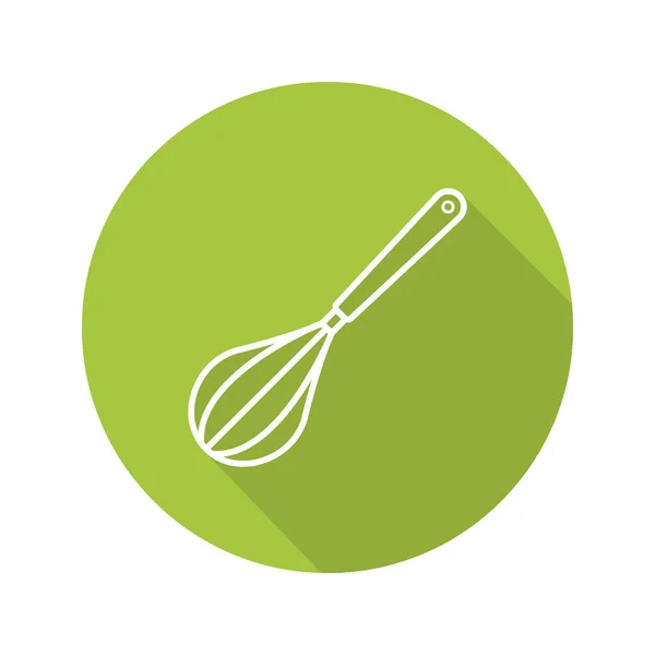 Whisk flat linear icon — Stock Vector