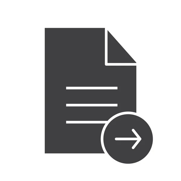 Enviar icono de documento — Vector de stock