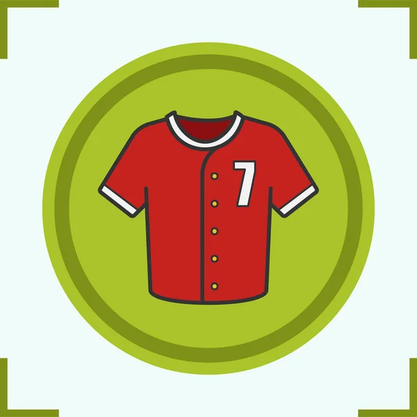 Camiseta del jugador de béisbol icono — Archivo Imágenes Vectoriales