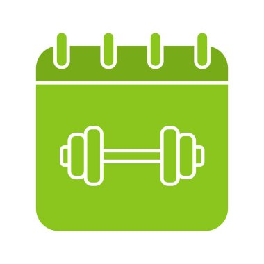 Spor salonunda egzersiz zamanlama simgesini