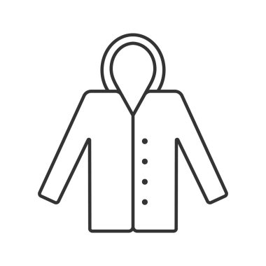 Yağmurluk doğrusal simgesi