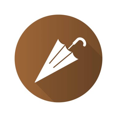 Şemsiye düz tasarım simgesi