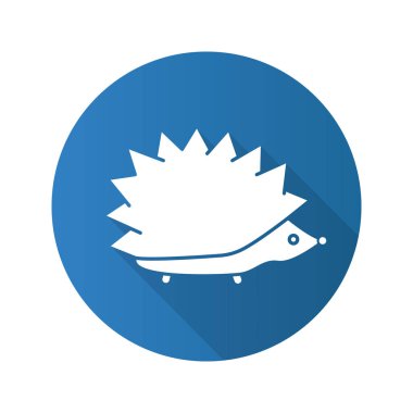 Kirpi düz tasarım simgesi