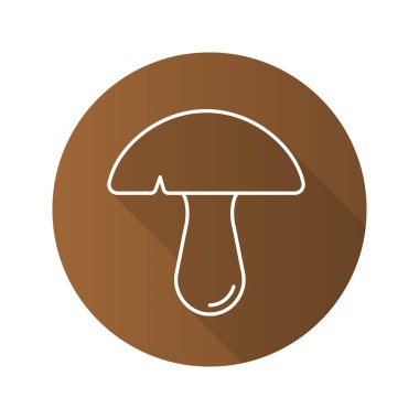 Mantar düz doğrusal simgesi