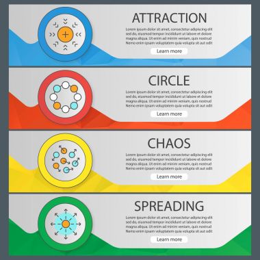 Soyut semboller şablonları afiş 