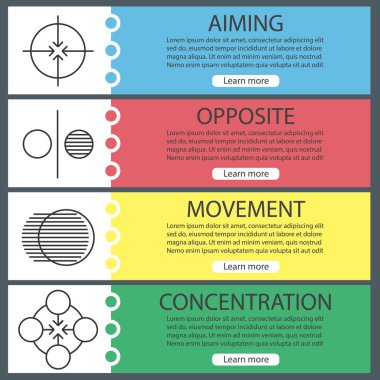 Soyut semboller afiş web