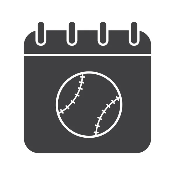 Піктограма дати тенісного турніру — стоковий вектор