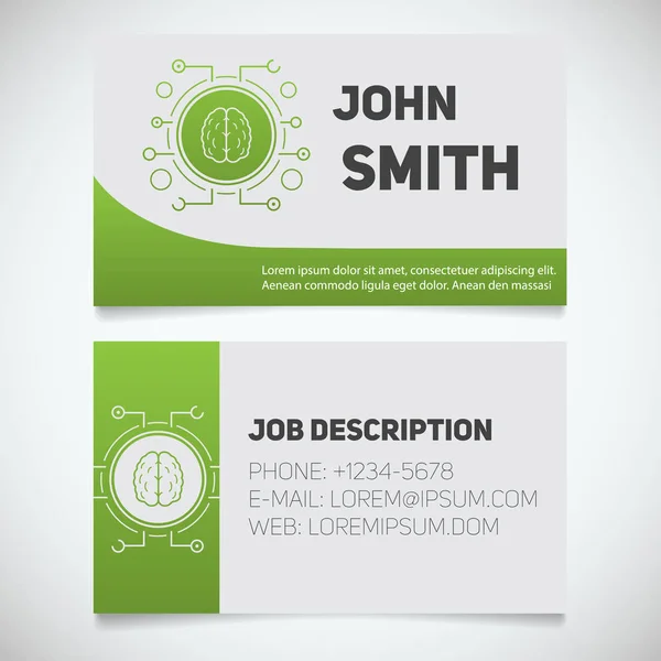 Business card utskriftsmallar — Stock vektor