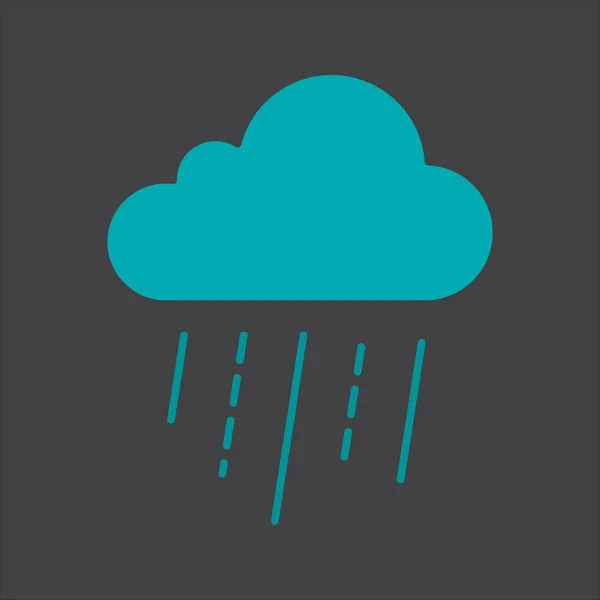 Rainy cloud  icon — Stock Vector