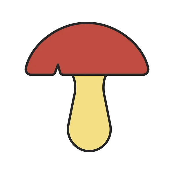 Значок гриб кольору — стоковий вектор