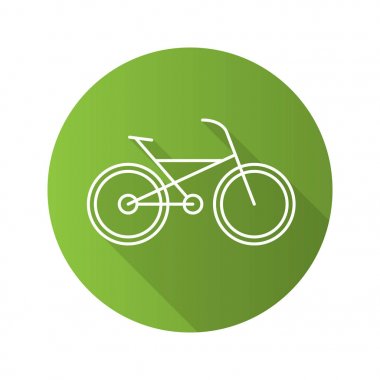 Bisiklet düz doğrusal simgesi