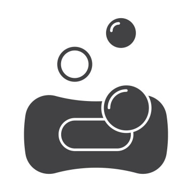 Kabarcıklar glif simgesiyle sünger