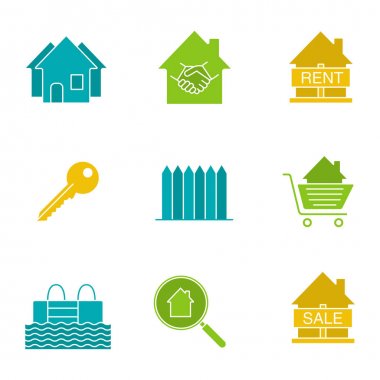 Emlak piyasası Icon set