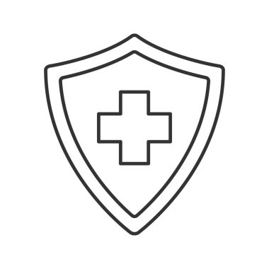 Tıbbi Sigorta doğrusal simgesi