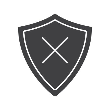 Güvenlik glif simgesi