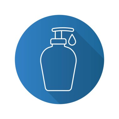 Duş jeli düz simgesi