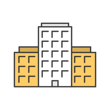 Çok katlı bina renk simgesi