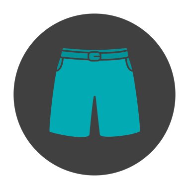 Yüzme mayo glif renk simgesi