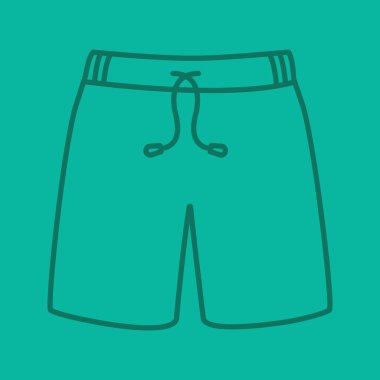 Yüzme mayo renk doğrusal simgesi