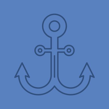 Çapa renk doğrusal simgesi